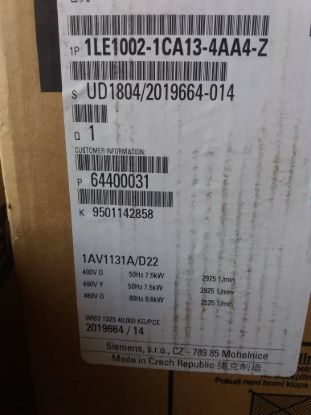 Picture of Siemens 1LE1002-1CA13-4AA4-Z