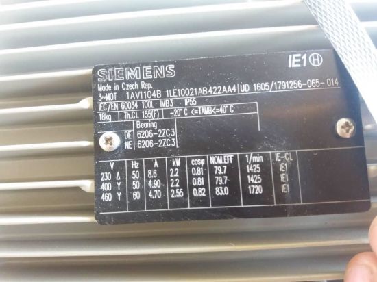 Picture of Siemens 1LE1002-1AB42-2AA4
