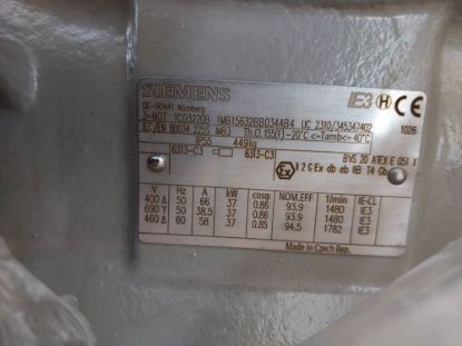 Picture of Siemens Ex 1MB1563-2BB03-4AB4, 37KW, 4Pole