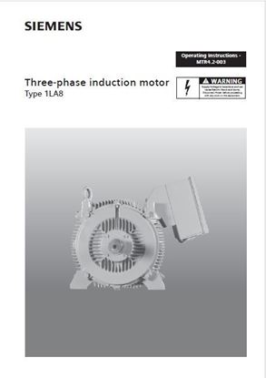Picture of Operating Instructions 1LA8 motors