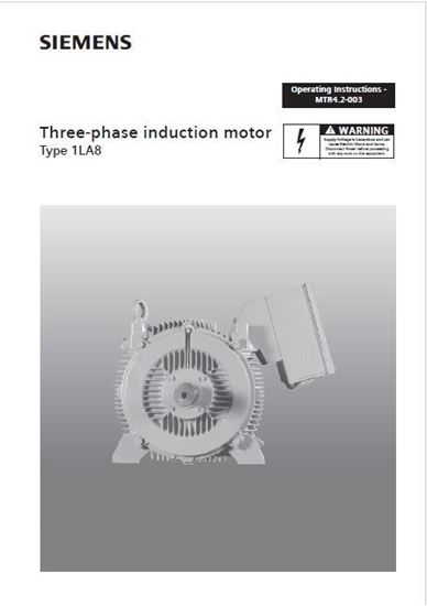Picture of Operating Instructions 1LA8 motors