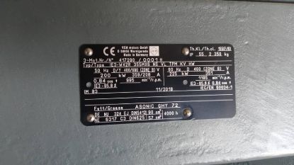 Picture of VEM motor Type IE3-W42R, 200KW, 6Pole