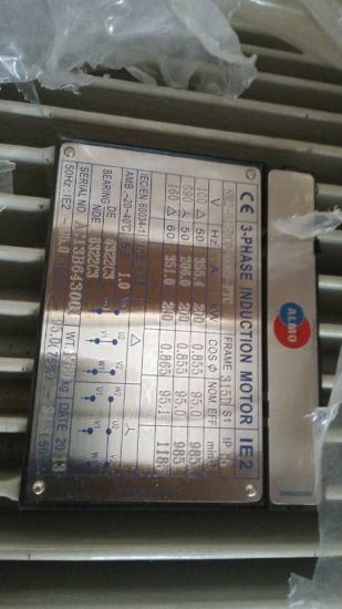 Picture of ALMO motor Type SM2-315DC6-LLNS-PTC, 200KW, 6Pole