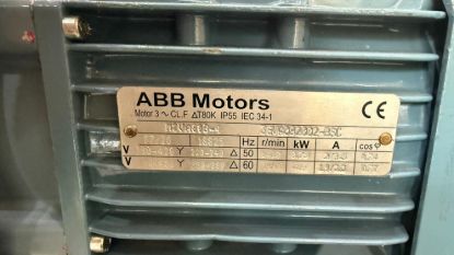 Picture of ABB motor Type M2VA80B-4, 0.75KW, 4Pole			